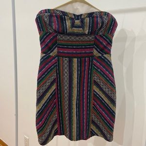 STARING AT STARS 🌟 Baja Style Vintage Strapless Tube Dress Size 12
